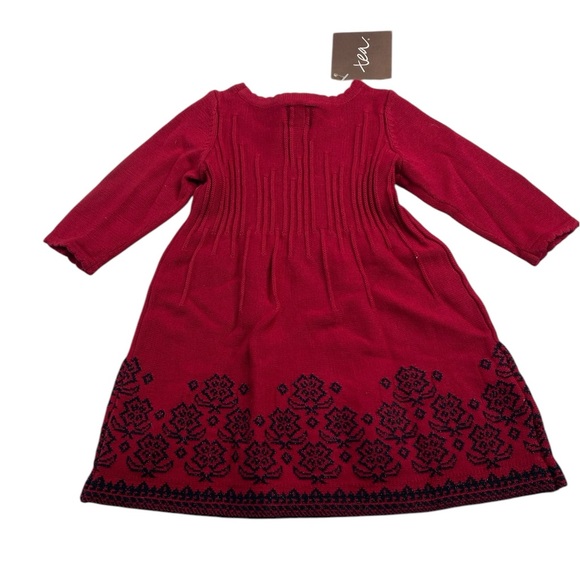 NWT Tea Collection Candelaria Sweater Dress Long Sleeve 3-6M - Picture 2 of 3
